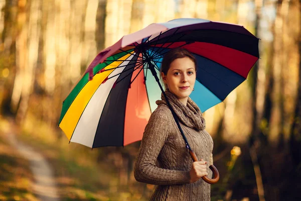 Frauenporträt Herbst — Stockfoto