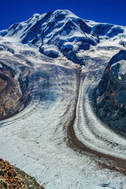 dağların buzul ile