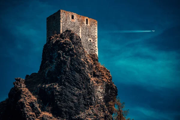 Slottet på natten — Stockfoto