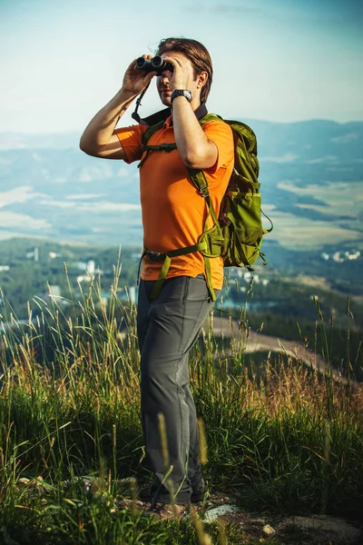 Ung man turist — Stockfoto