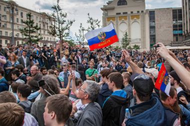 Yolsuzluk karşı protesto