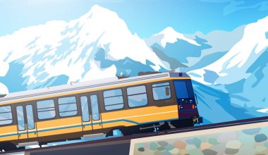 Yüksek dağlarda tren