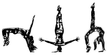 genç kadın dansçı