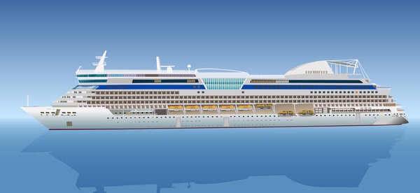 Большой круизный корабль