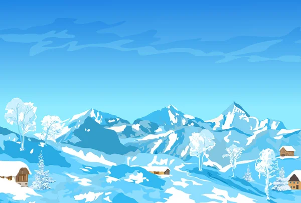 Alp dağlarında kış