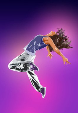 genç kadın dansçı