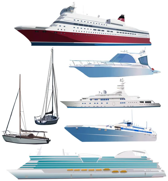 Serie di navi — Vettoriale Stock