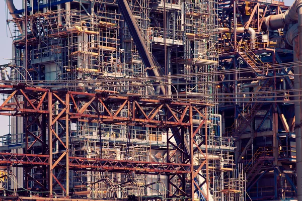 Endüstriyel Fabrika boru titreşim paslı doku — Stok fotoğraf