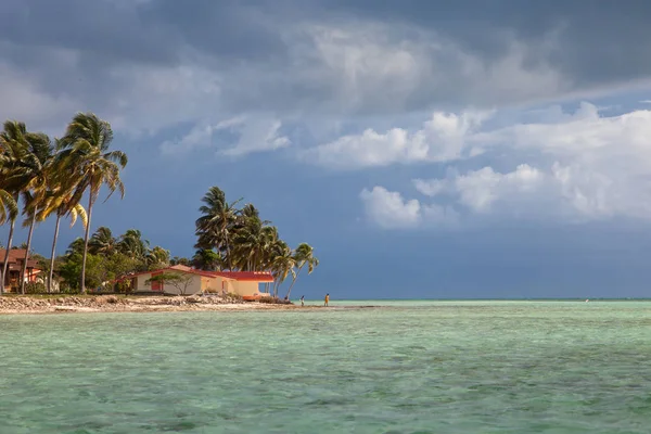 Resort waterfront beach landscape view, Cuba vacation