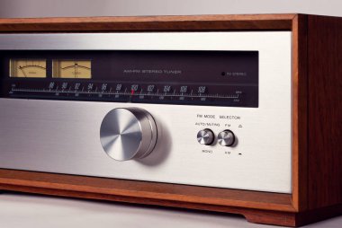 Vintage Stereo ses Tuner radyo düğmesi ayarlama