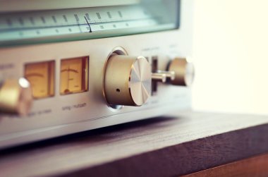 Vintage Radyo Ayarlayıcısı parlak Metal düğme ayarlama 