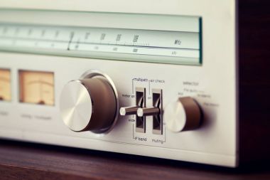 Vintage Radyo Ayarlayıcısı parlak Metal düğme ayarlama 
