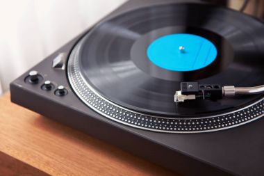 Vintage kayıt pikap çalış vinil Disk 