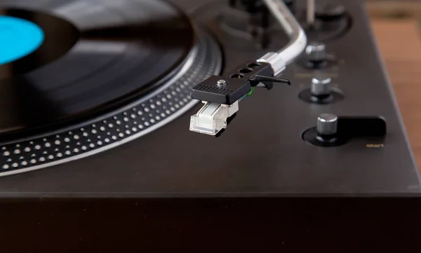 Disco Vinil Canto Jogador Mesa Giratória Registro Vintage Com Botões — Fotografia de Stock