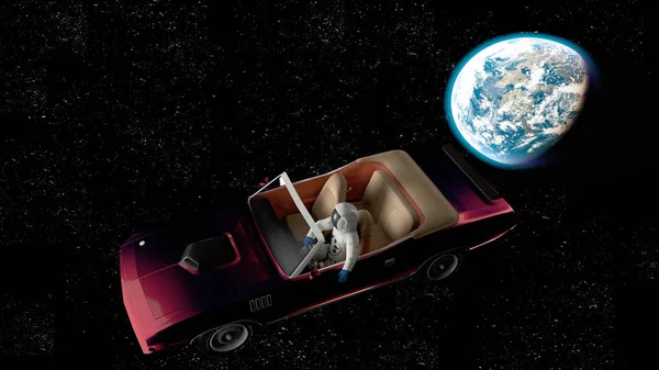 Araba görüntünün alan 3d şekil içinde