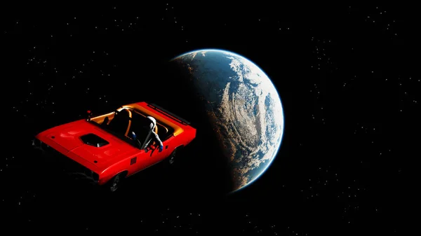 Araba görüntünün alan 3d şekil içinde