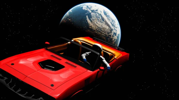 Araba görüntünün alan 3d şekil içinde