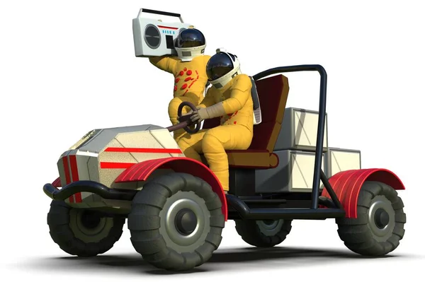 Image Martian Rover Music Illustration — Stock Photo, Image