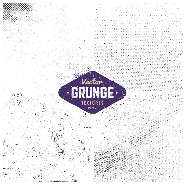 Ensemble de textures Grunge — Image vectorielle