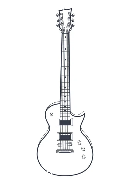 Vecteur guitare électrique — Image vectorielle