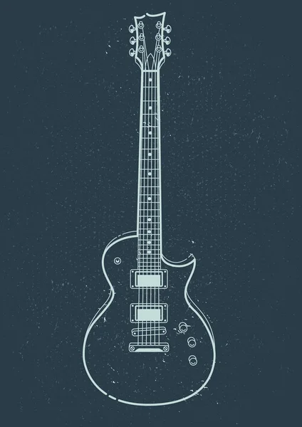 Вектор електричної гітарі — стоковий вектор