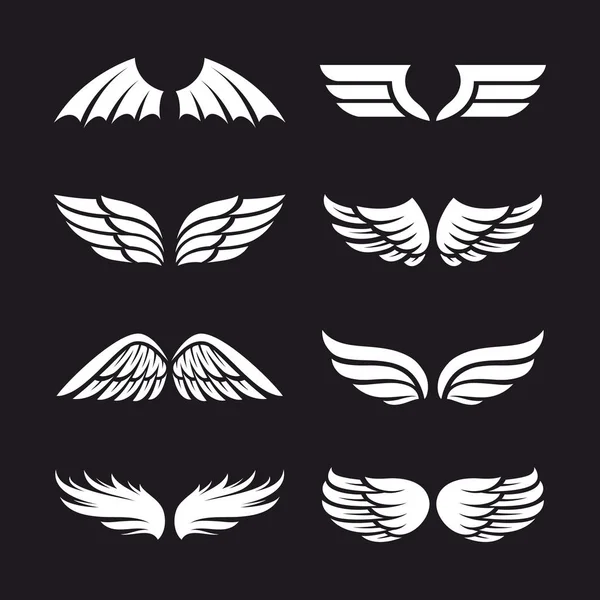 Ensemble d'ailes vectorielles — Image vectorielle