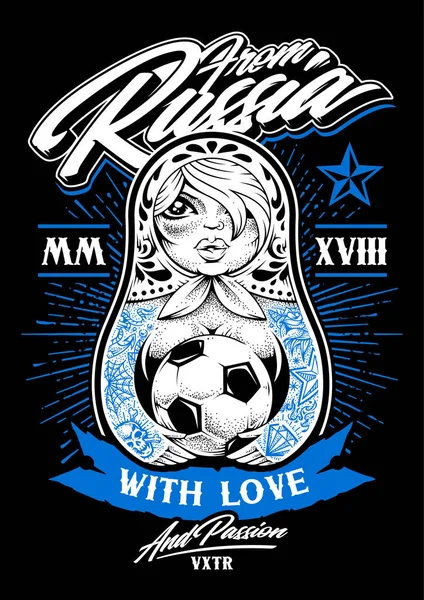 De Rusia con amor — Vector de stock