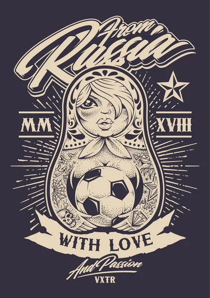 De Rusia con amor — Vector de stock