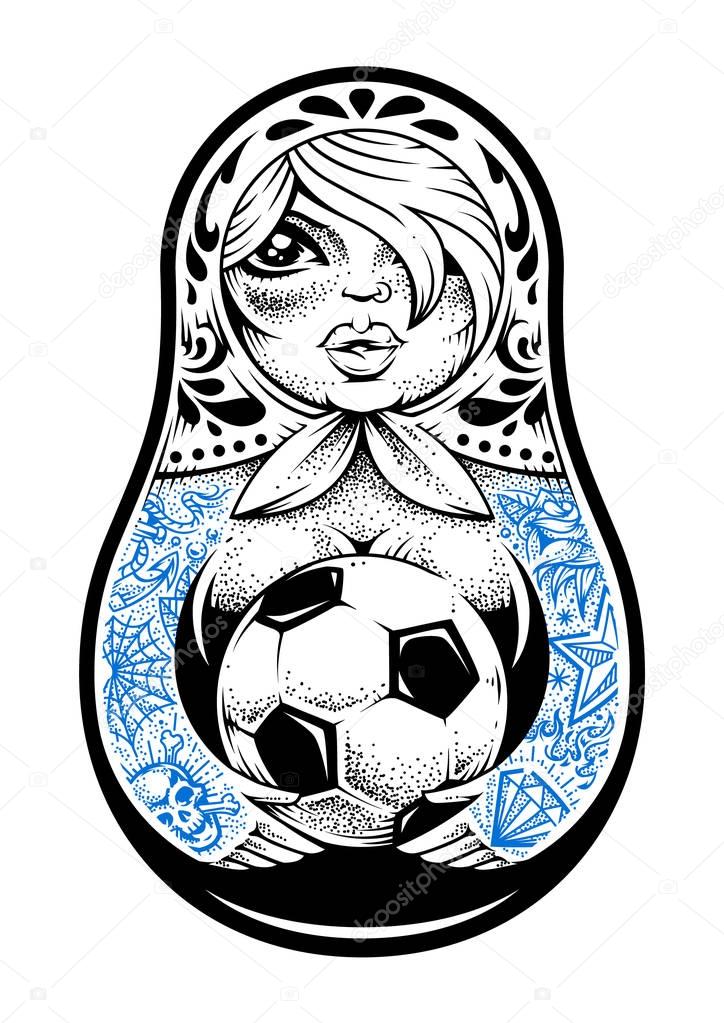 Matryoshka with Tattoos