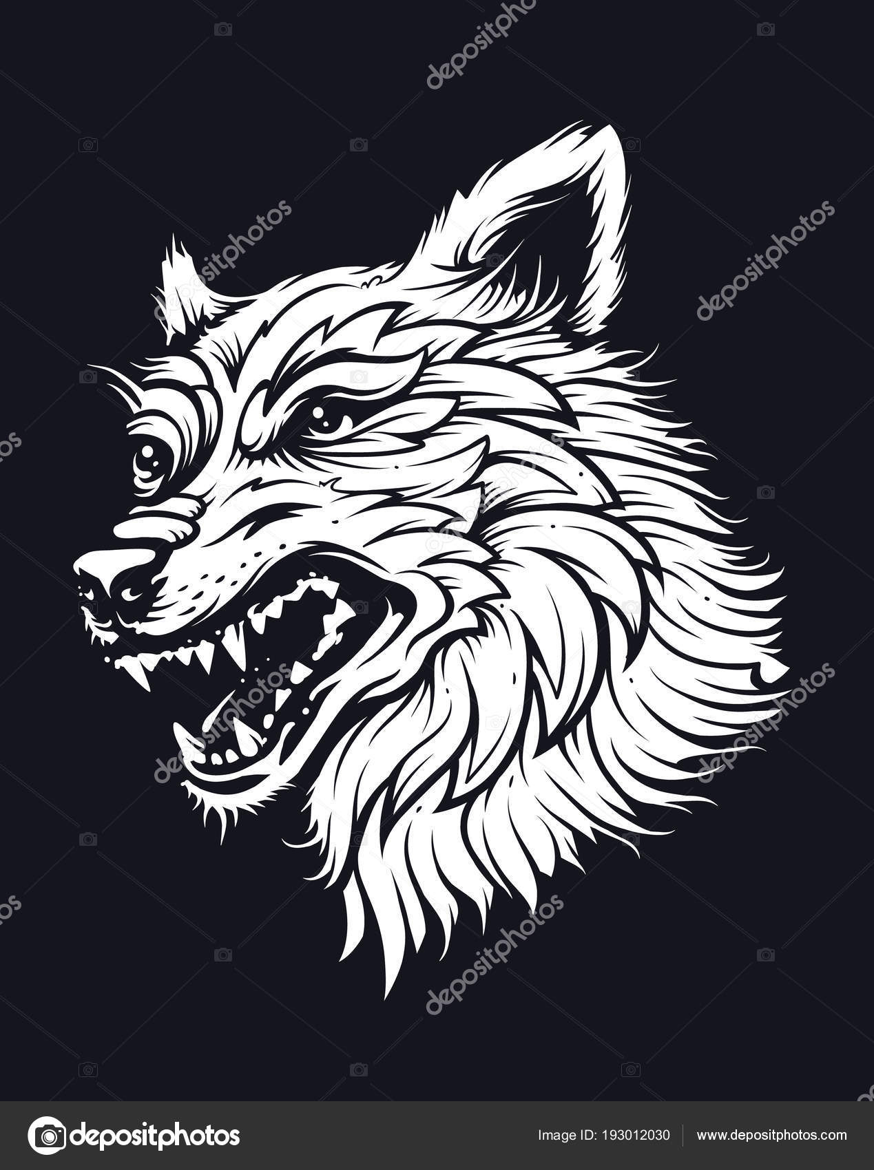 Cabeça Lobo Chapéu Ilustração Estilo Tatuagem Old School Arte Vetorial  Vetor de ©Vecster 193012030, image size:1269x1700