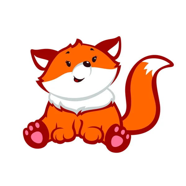 Desenhos animados de raposa vermelha Vetores De Bancos De Imagens Sem Royalties