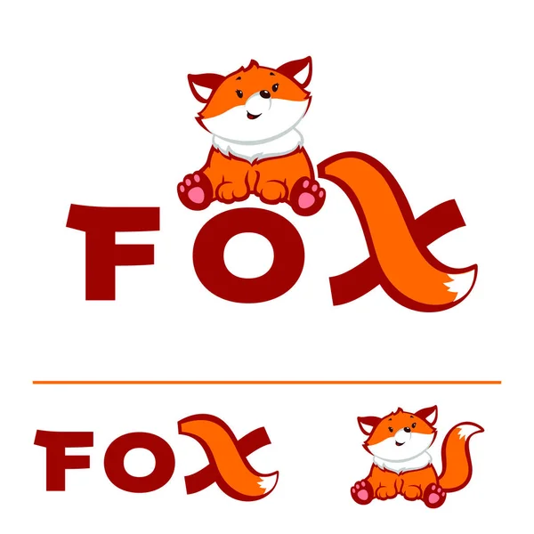 Plantilla de logotipo Fox rojo Vectores de stock libres de derechos