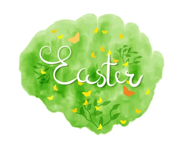 Buona Pasqua tipografia lettering. Stagioni Auguri — Vettoriale Stock