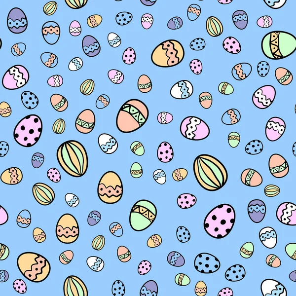 Oeuf de Pâques motif vectoriel sans couture . — Image vectorielle