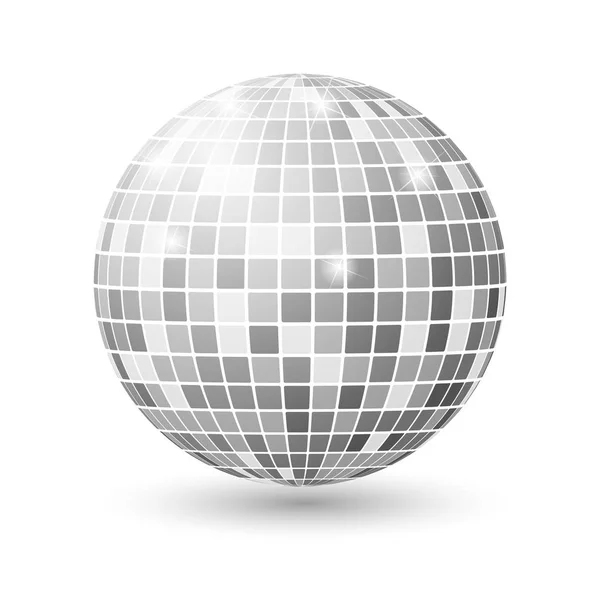 Silver Disco Ball Vector Dance Night Club Retro Party Classic Light Element  Silver Mirror Ball Disco Design Isolated On White Background Illustration  Stock Illustration - Download Image Now - iStock