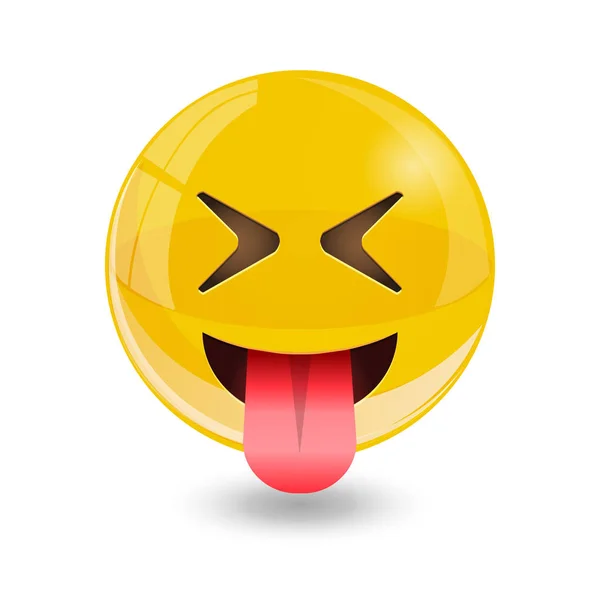 Emoticons sorridentes amarelos, emoji, ilustração vetorial . —  Vetores de Stock