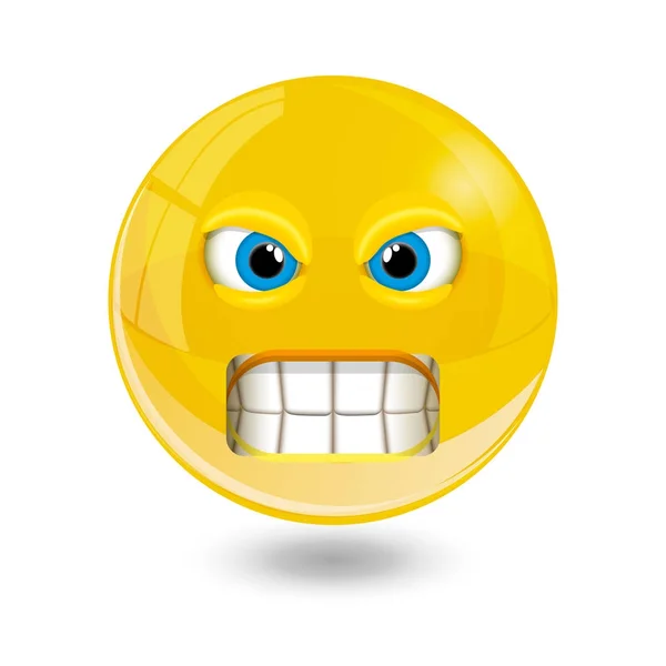 Gele smiley emoticons, emoji, vector illustratie. — Stockvector