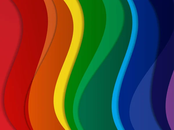 Helle abstrakte Vektor Regenbogen Hintergrund — Stockvektor