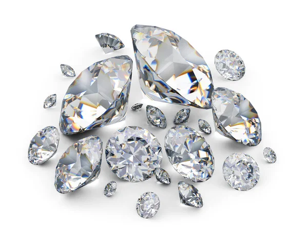 Placer-gyémánt — Stock Fotó