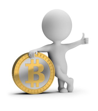 3D küçük insanlar - bitcoin