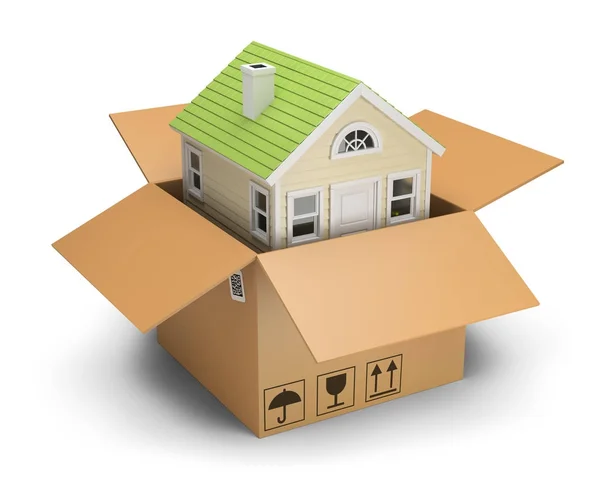 House in a box — Stock Photo, Image