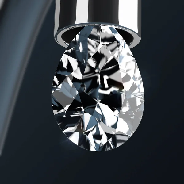 Diamant edler Tropfen — Stockfoto