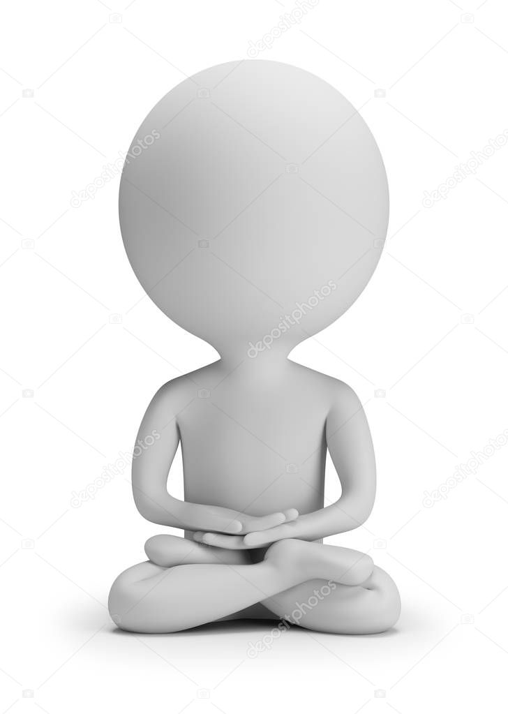 3d small people - meditation