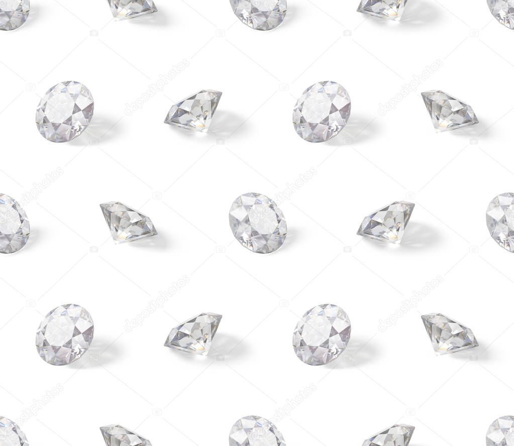 seamless isometric pattern of diamonds
