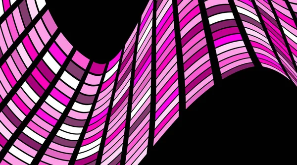 Patrón geométrico cuadrado abstracto con ondas. Estructura rayada — Vector de stock