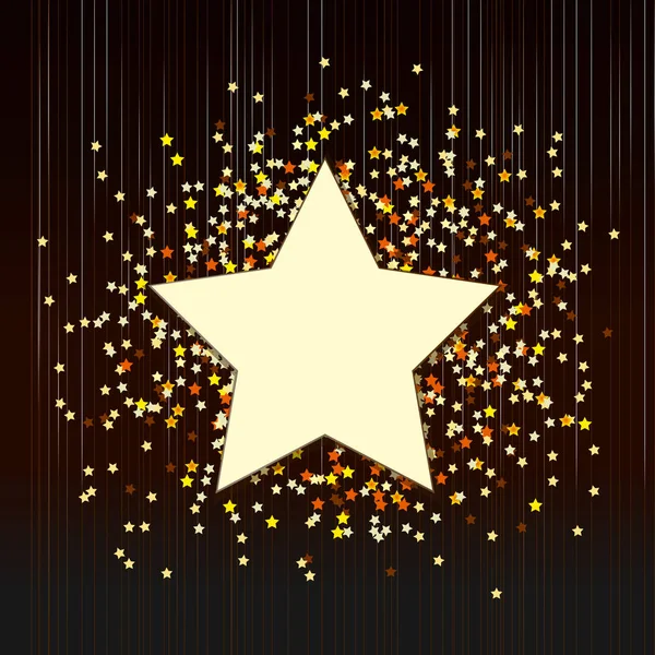 Декоративный фон с конфетти из звезд Векторная Графика