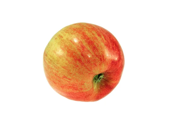 Red ripe apple on a white background — Stock Photo, Image