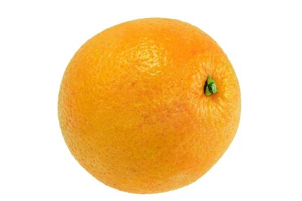 Large ripe orange on a white background — Stock Photo, Image