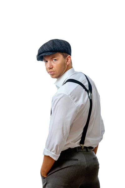 Молодой человек в кепке — стоковое фото