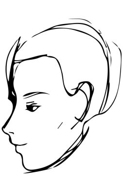 genç bir adam portresi kroki